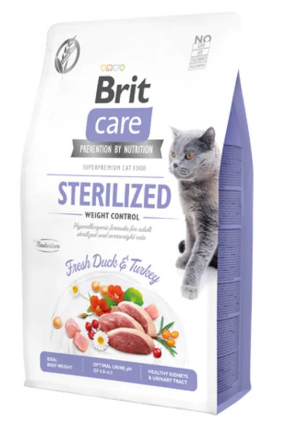 Brit Care Ördekli Kısır Yetişkin Kedi Maması KG SEÇENEKLİ - 1
