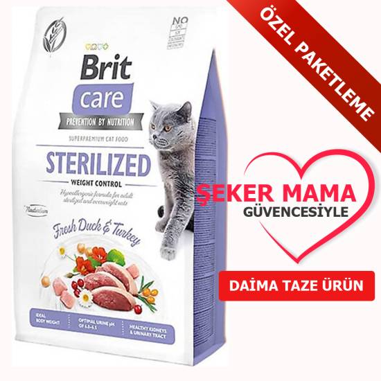 Brit Care Ördekli Kısır Yetişkin Kedi Maması KG SEÇENEKLİ - 0