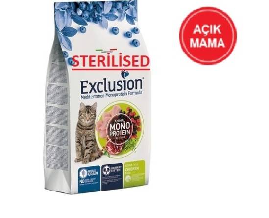 Exclusion Düşük Tahıllı Kısır Tavuklu Yetişkin Kedi Maması KG SEÇENEKLİ - 1