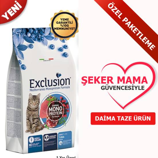 Exclusion Düşük Tahıllı Ton Balıklı KISIR Kedi KG SEÇENEKLİ - 0