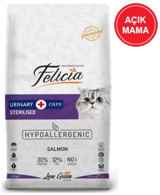 Felicia Light Sterilised Somonlu Düşük Tahıllı Yetişkin Kedi Açık Mama KG SEÇENEKLİ - 1