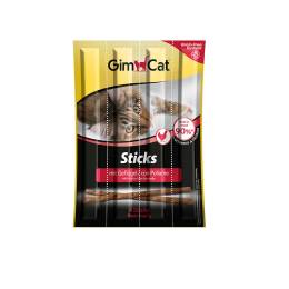 Gimcat Tavuklu ve Ciğerli Sticks Kedi Ödül Çubukları 4 x 5 G