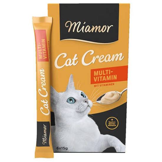 Miamor Cat Snack Cream Multivitamin Kedi Ödülü 6 x 15 G - 0
