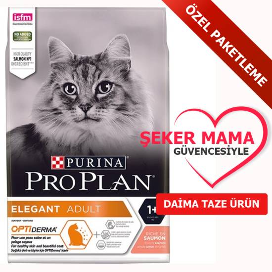 ProPlan Elegant Derma Somonlu Yetişkin Kedi Açık Mama KG SEÇENEKLİ - 0